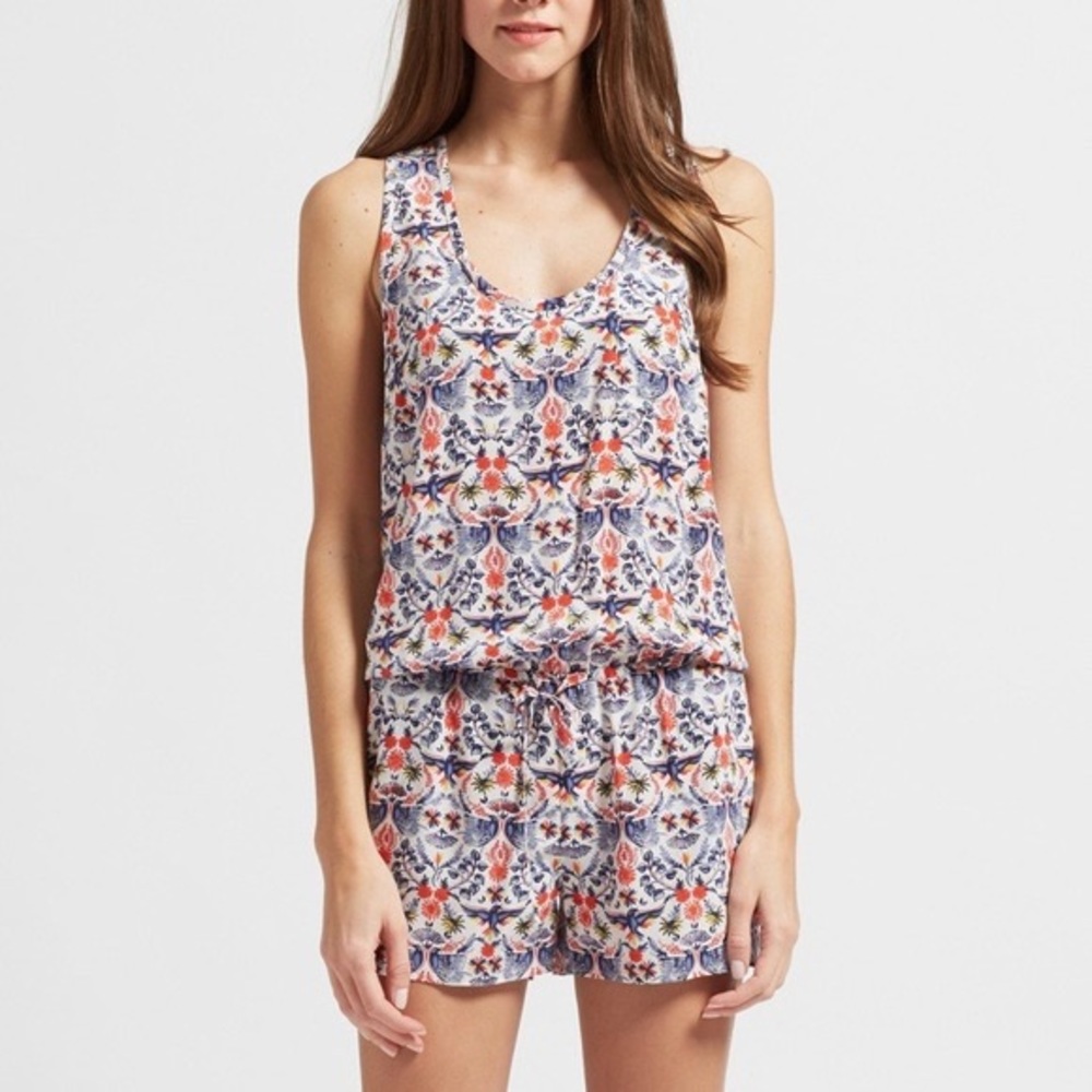 Remarkable Joie Birds of Paradise Romper - NWOT